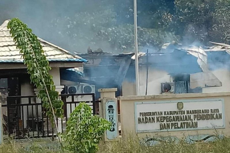 Polda Papua benarkan adanya pembakaran Kantor BKD Kabupaten Mamberamo Raya