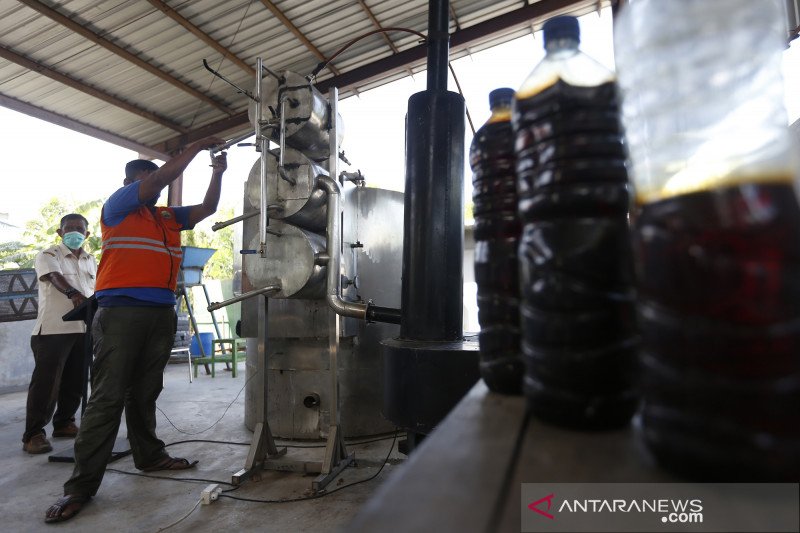 Pengolahan sampah plastik jadi BBM