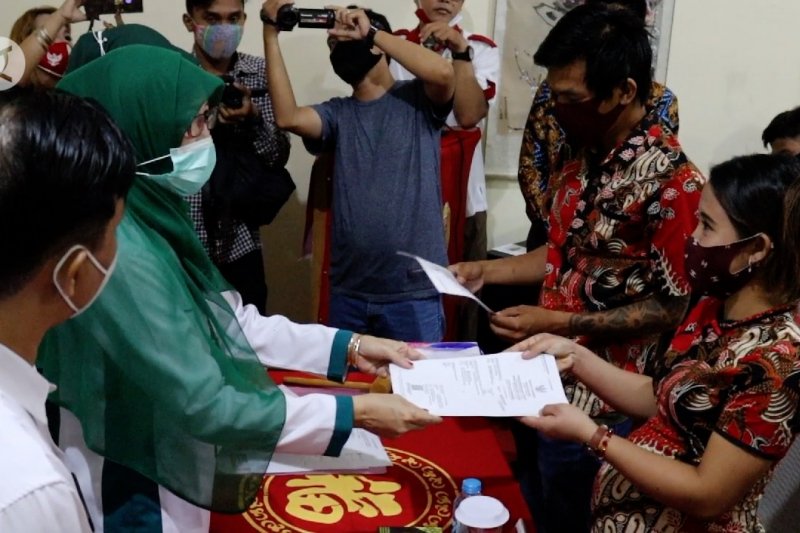 Prosesi nikah massal dengan protokol kesehatan