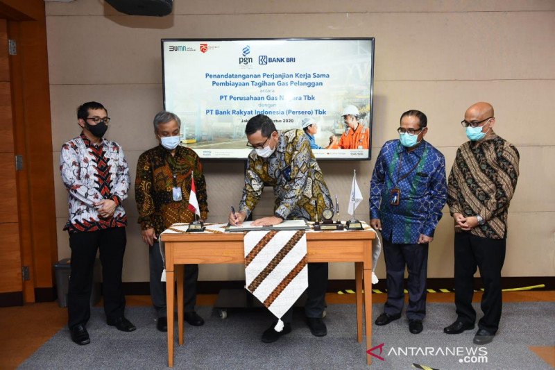 PGN gandeng BRI kerja sama permudah pembayaran gas