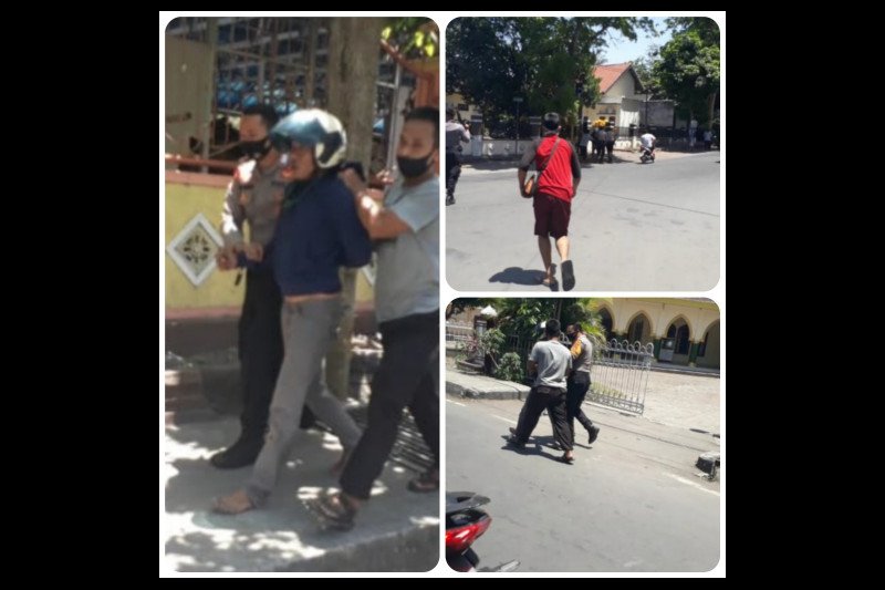 Dua pelaku jambret HP pelajar di jalan raya Pancor-Keruak babak belur dihakimi massa