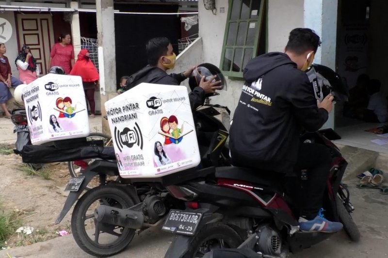 Akses internet Motor Pintar bantu siswa belajar daring