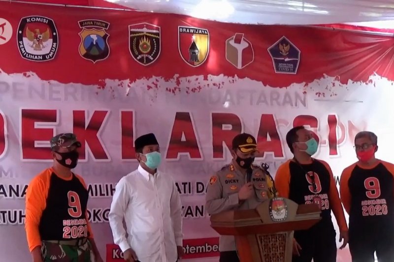 KPU Ngawi deklarasikan protokol kesehatan dalam Pilkada