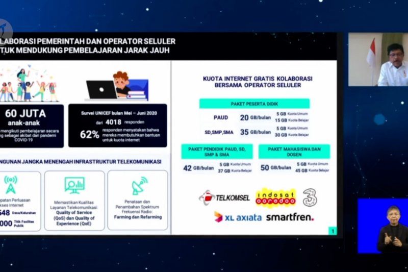 Menkominfo minta operator seluler jaga kualitas jaringan internet