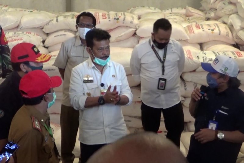 Tinjau pupuk subsidi di Kalsel, Mentan pastikan stok aman