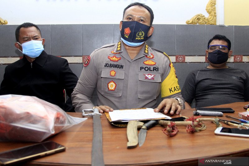 Ratusan personel Polri masih berada di desa Tuapukan untuk pengamanan