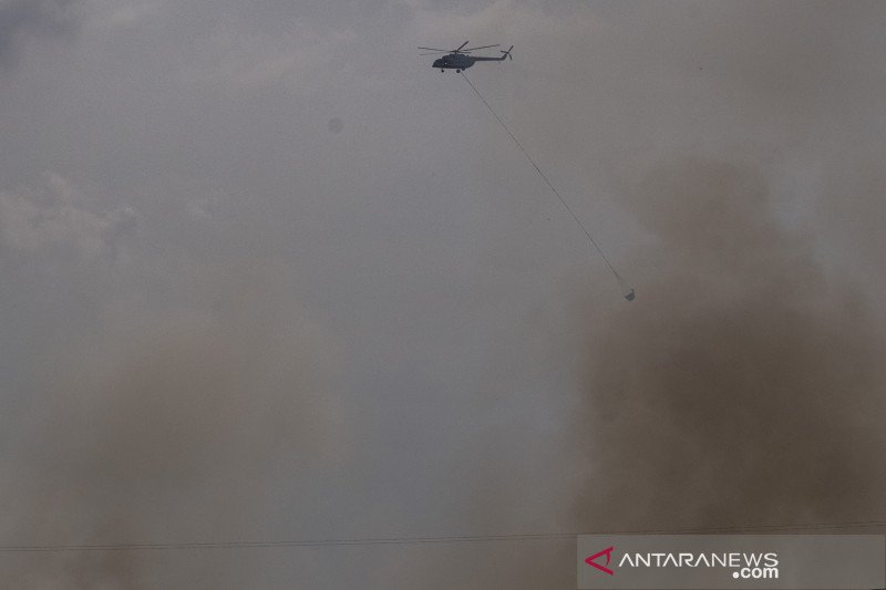 Kebakaran lahan di Palembang