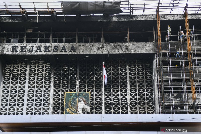 Kejaksaan Agung mulai renovasi gedung utamanya yang terbakar