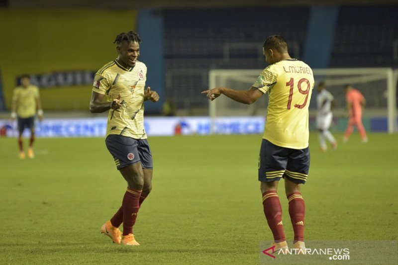 Muriel dua gol, Kolombia awali kualifikasi Piala Dunia dengan gemilang