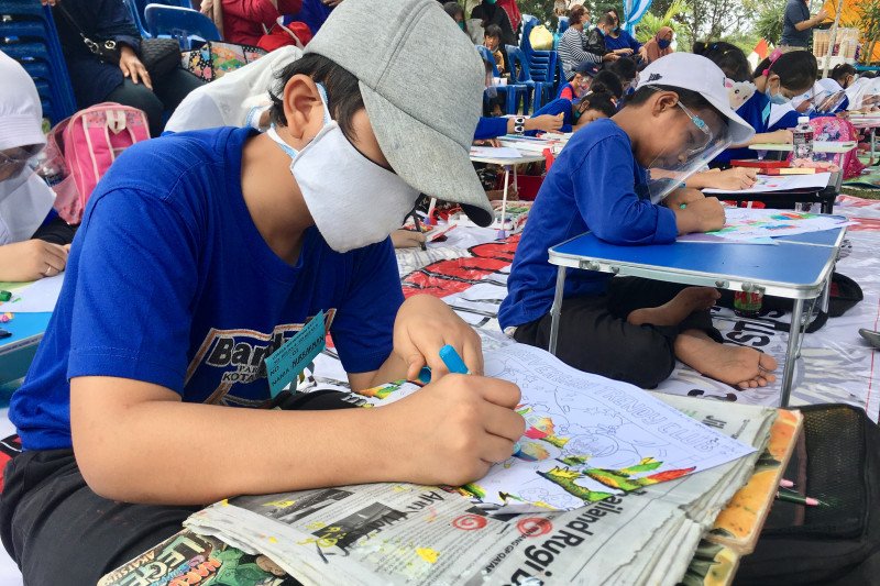 Protokol kesehatan dalam lomba mewarnai Trendy Club