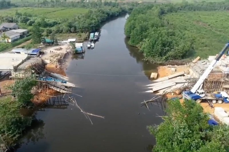 Polda Babel selidiki ambruknya Jembatan Jerambah Gantung