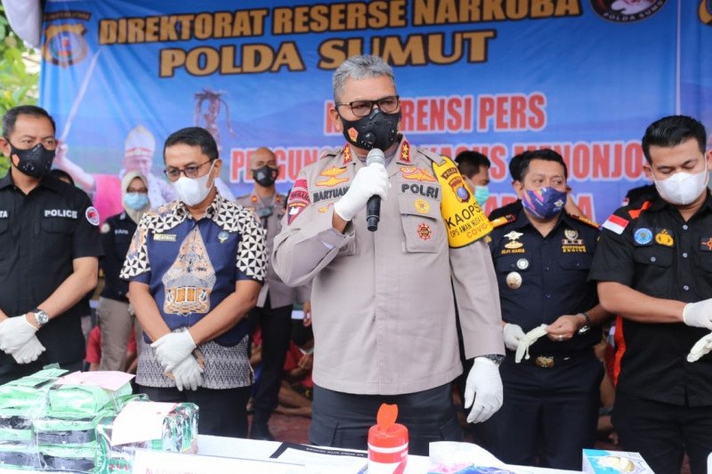 Kapolda Sumut: 151,71 kg sabu-sabu barang bukti dimusnahkan