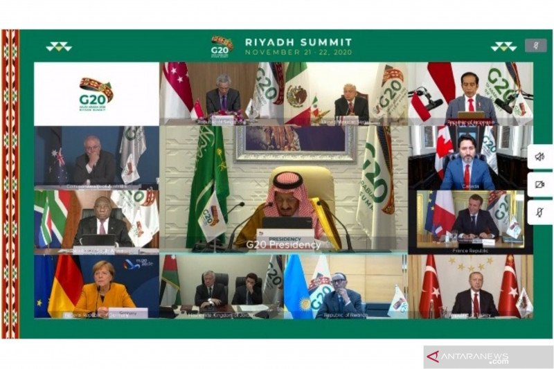 Raja Salman buka KTT G20, soroti penyelamatan nyawa dan ekonomi