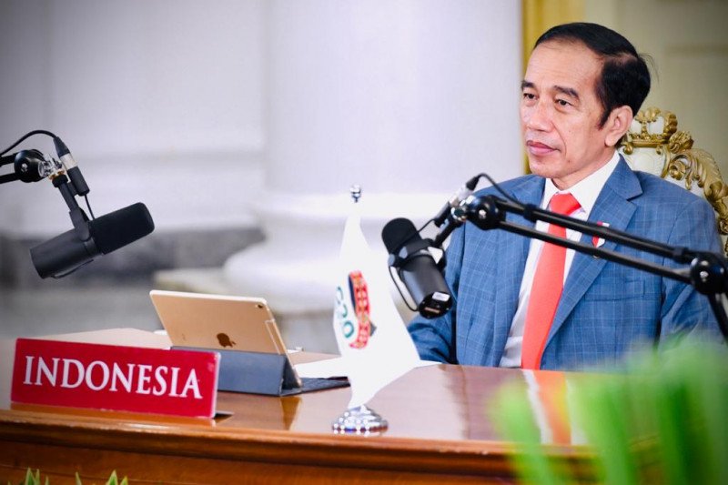 Presiden Jokowi hadiri KTT G20 secara virtual