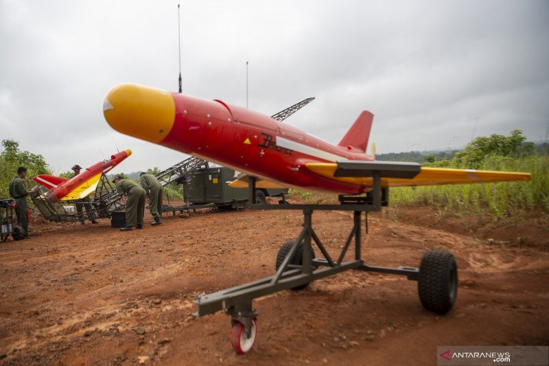 Penampakan drone Banshee Whirlwind milik Arhanud TNI AD