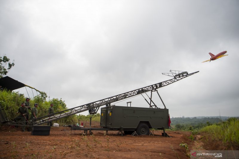 Penampakan drone Banshee Whirlwind milik Arhanud TNI AD