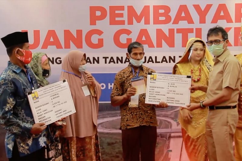 BPN ganti rugi lahan seksi I Tol Padang-Pekanbaru