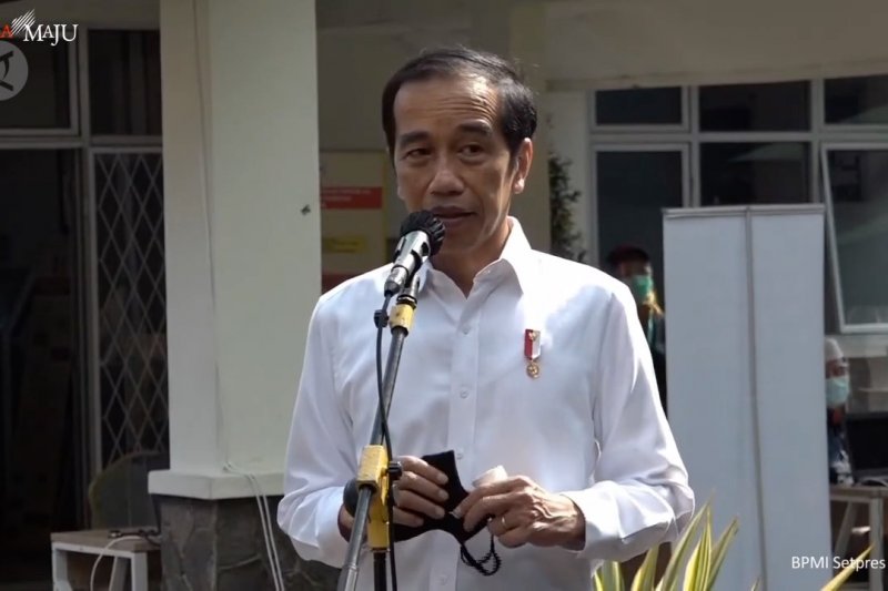 Ini kata Jokowi soal vaksin, usai kunjungi tempat simulasi