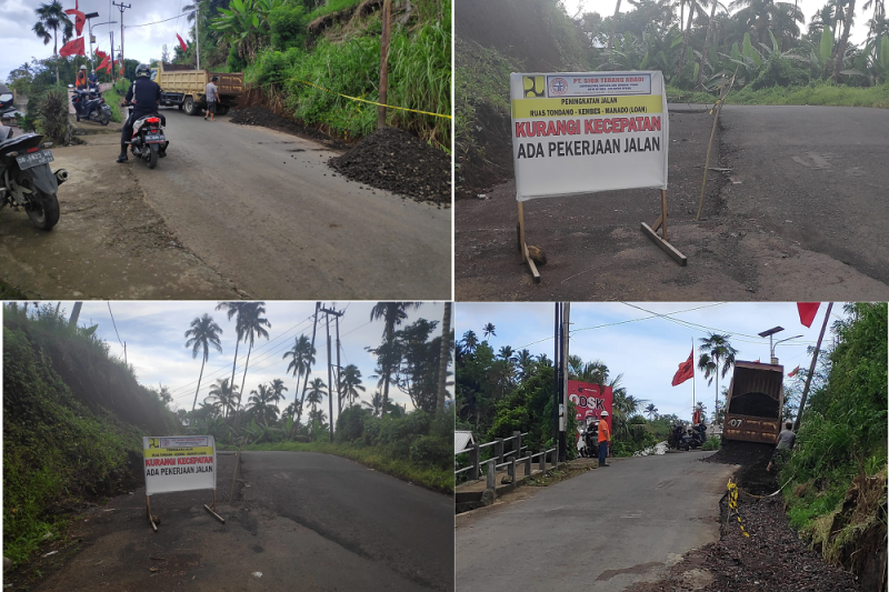 Proyek pelebaran jalan Manado-Rumengkor-Tondano