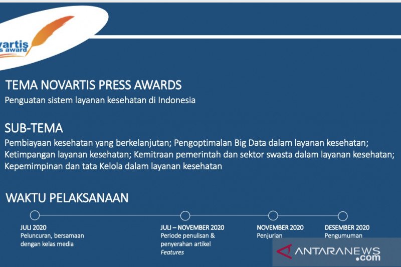 Pewarta Antara Sumbar sabet gelar juara kompetisi Novartis Press Award 2020