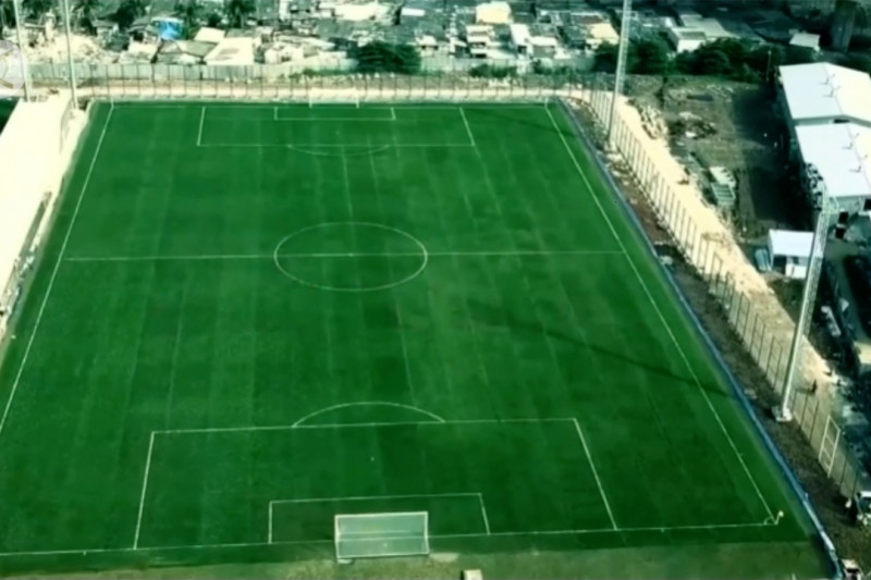 Anies resmikan lapangan latih Jakarta International Stadium