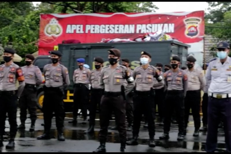 Polres Pandeglang siagakan ratusan personil amankan Natal dan tahun baru 2021