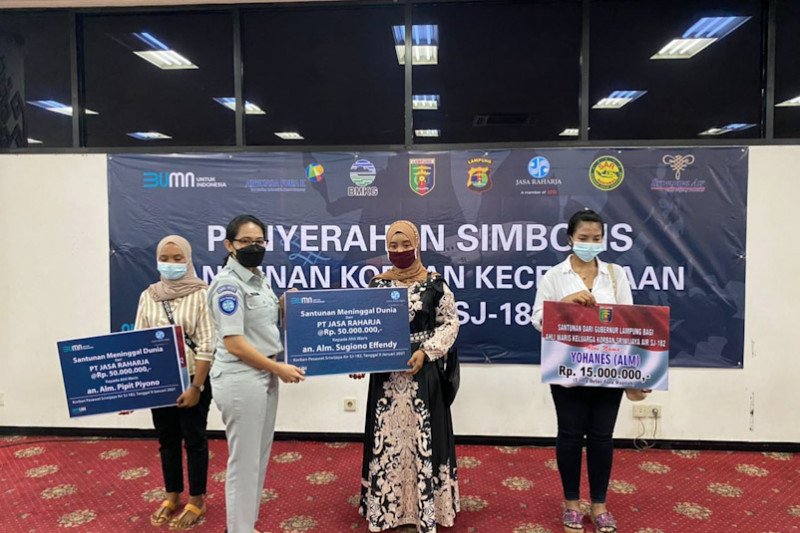 Jasa Raharja telah serahkan santunan 57 korban Sriwijaya Air