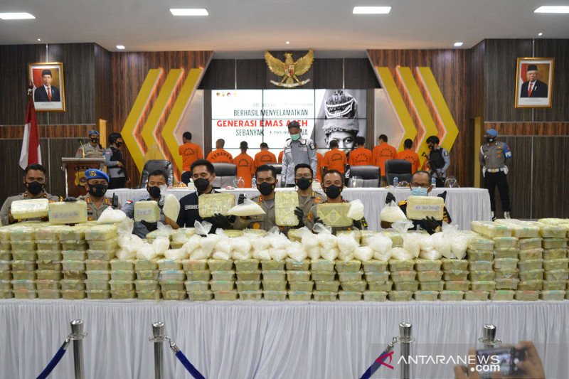 Polda Aceh gagalkan penyelundupan 350 kilogram sabu