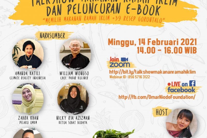 Buku makanan ramah iklim dan 39 resep Gorontalo diluncurkan ONF