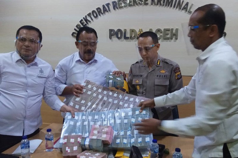 Polda Aceh tahan tersangka korupsi sertifikasi aset tanah PT KAI