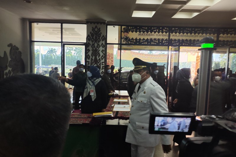 Pelantikan 7 kepala daerah di Lampung terapkan prokes ketat