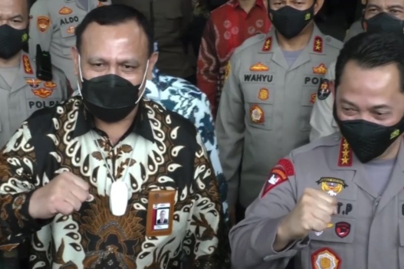 Kunjungan perdana Kapolri ke KPK, perkuat sinergi pemberantasan korupsi