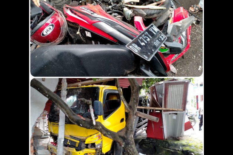 Dump truk vs sepeda motor di Jalan Rumbuk-Sakra Lotim, satu mahasiswa meninggal