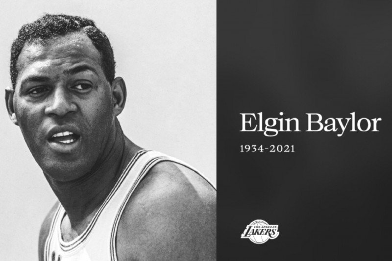 Legenda Lakers Elgin Baylor tutup usia
