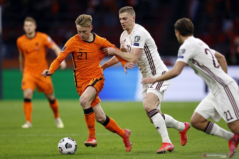 Kualifikasi PPD: Belanda tekuk Latvia 2-0