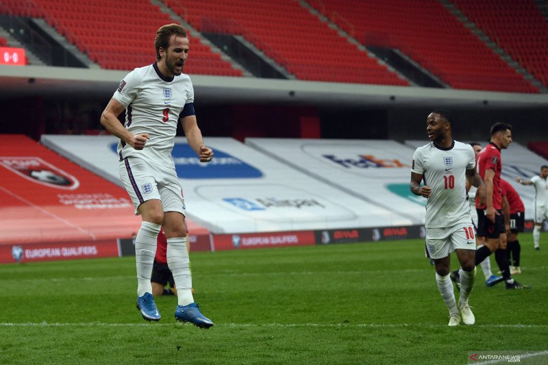Kualifikasi PPD: Inggris raih tiga poin setelah tekuk Albania 2-0