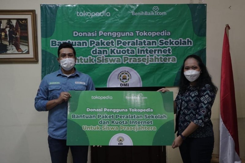 Pengguna Tokopedia donasi Rp700 juta untuk siswa prasejahtera