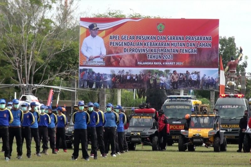 Kalteng kerahkan 8.312 personel gabungan antisipasi karhutla 2021