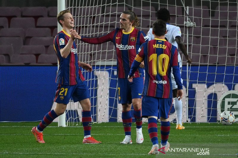 Barcelona kalahkan Getafe 5-2, Lionel Messi mencetak dua gol