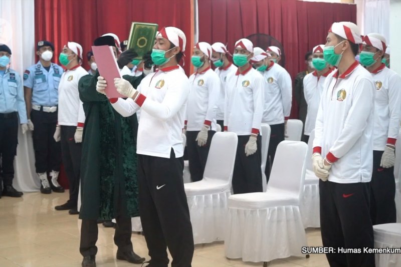 34 napi kasus terorisme ikrarkan kesetiaan pada NKRI