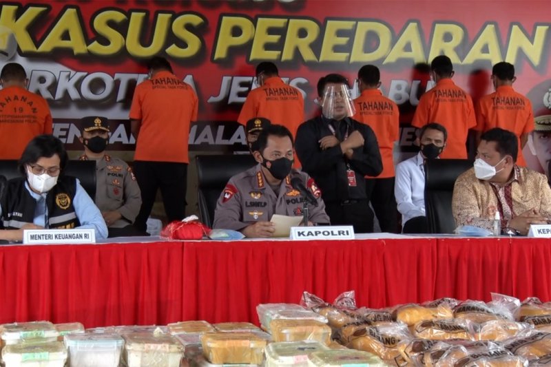 Polri amankan 2,5 ton sabu dari jaringan internasional