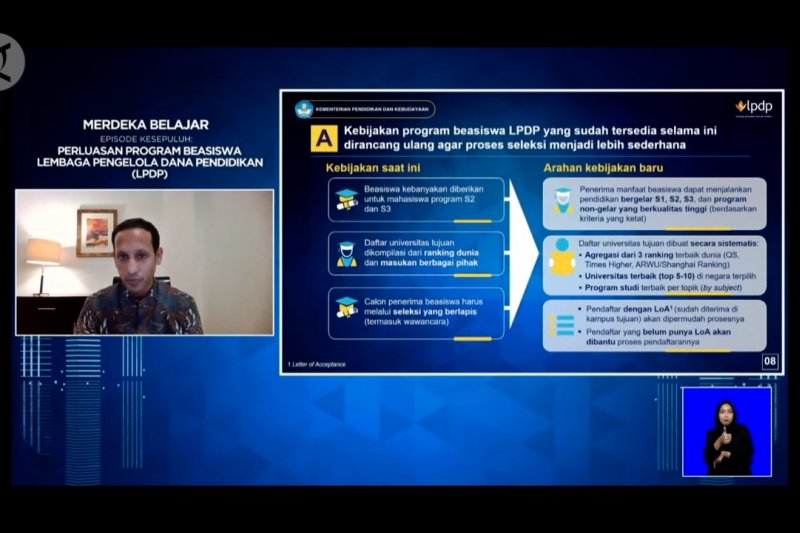 Kemdikbud perluas program beasiswa LPDP untuk S1 & non-gelar