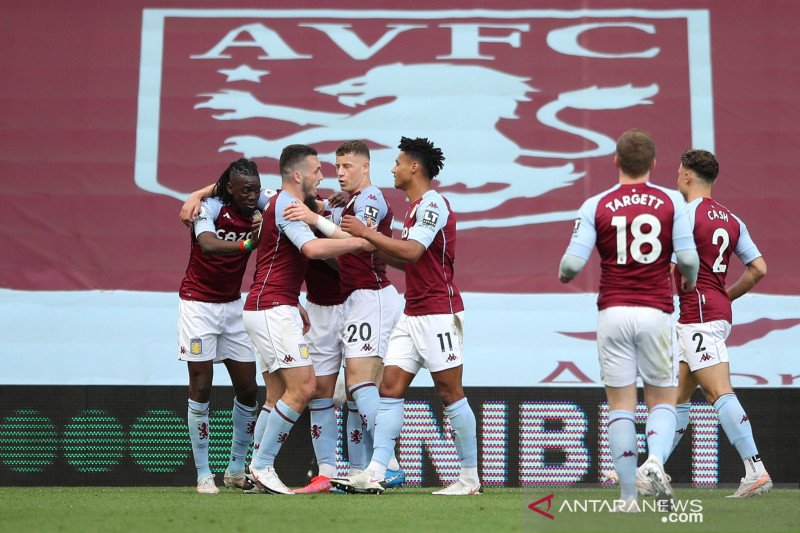 Liga Inggris: Babak pertama usai Aston Villa unggul atas Manchester United 1-0