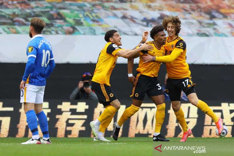 Liga Inggris: Wolverhampton kalahkan Brighton 2-1