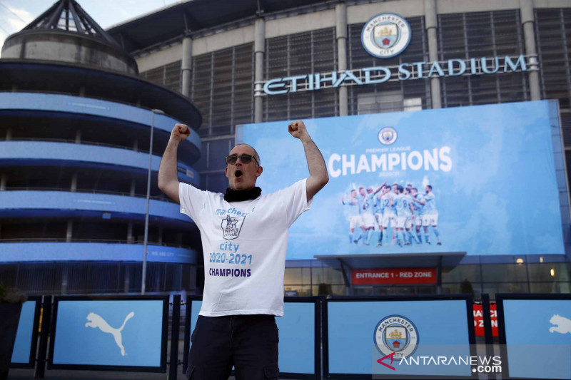 Manchester City segel gelar juara Liga Premier Inggris 2020/2021