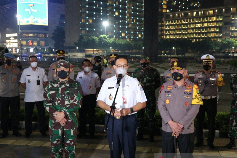 Pimpinan tiga pilar DKI gelar patroli pengamanan malam takbiran