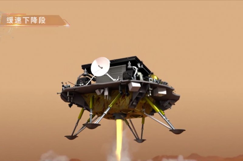 Wahana antariksa China sukses mendarat di Mars