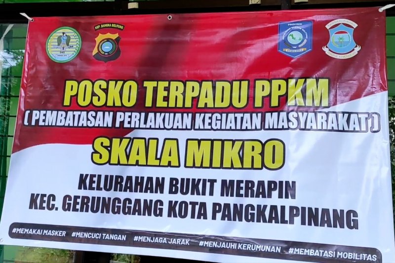 Kapolda Babel tinjau posko terpadu PPKM Mikro