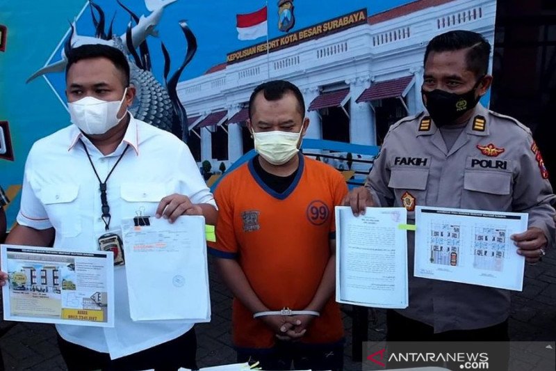 Polrestabes Surabaya ungkap penipuan investasi properti
