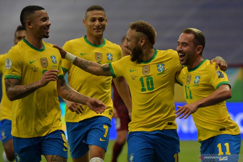 Brazil menang 3-0 atas Venezuela pada Copa America 2021